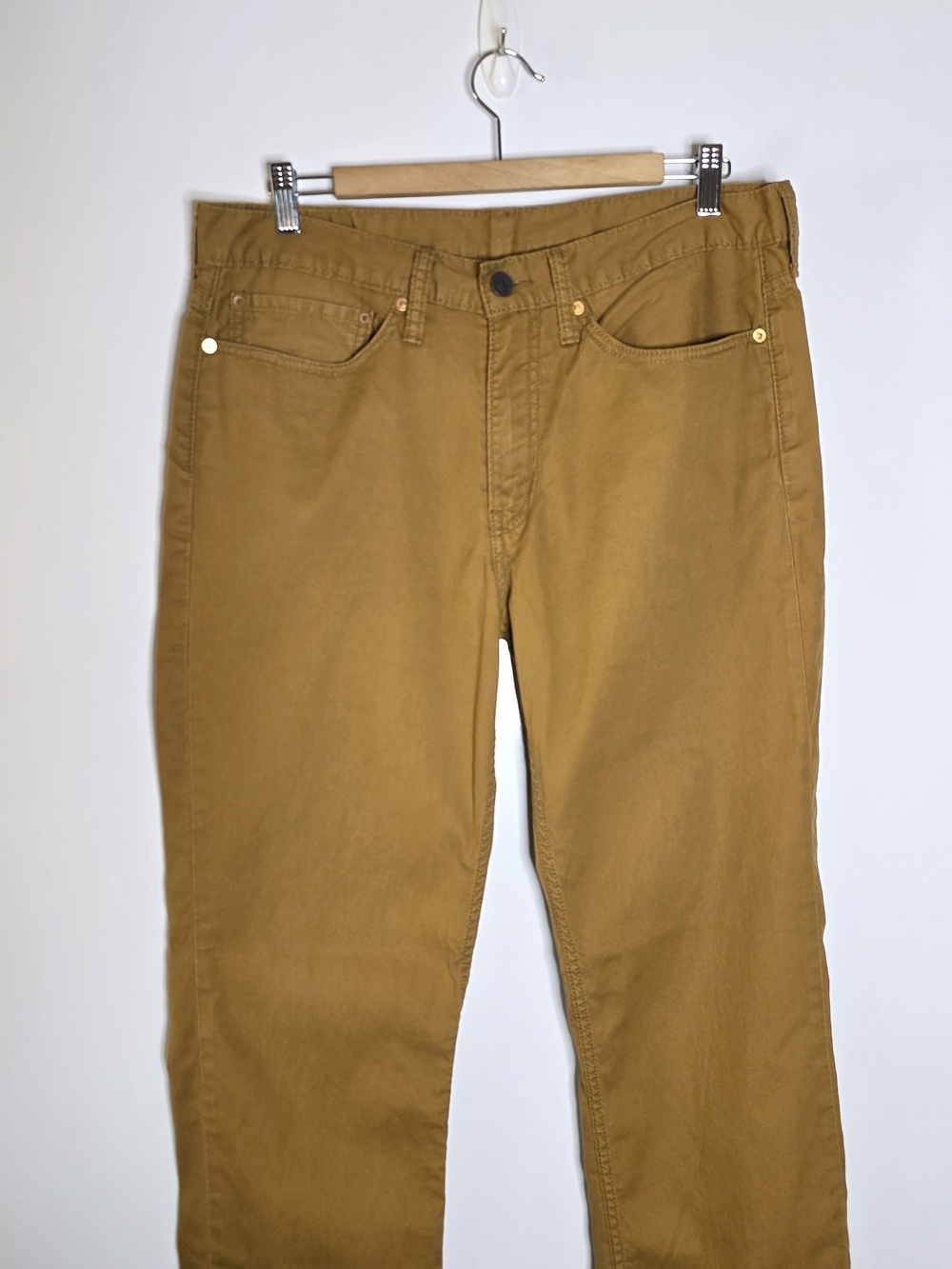 Levi's 514 straight leg Lightweight Tan 5 pocket Casual Pants Size 34x32